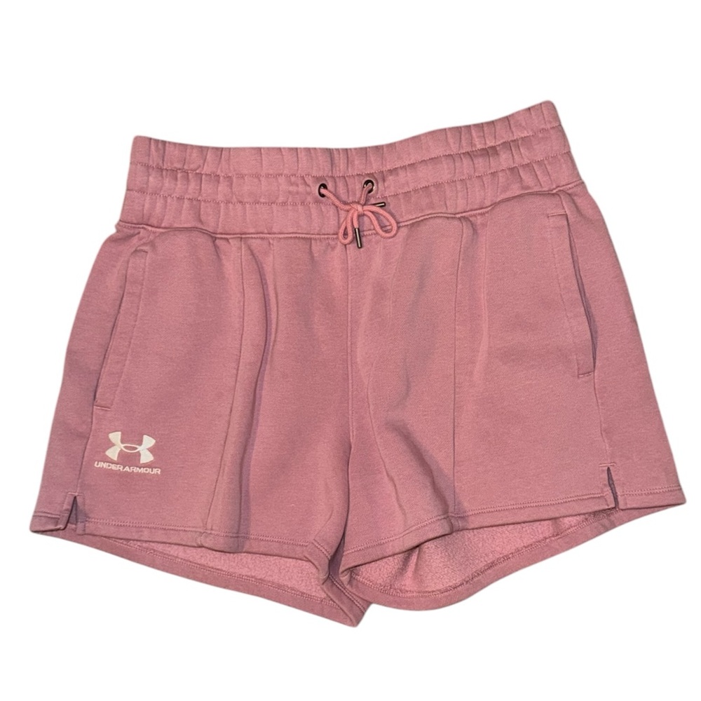 Under Armour Pink Athletic Shorts with Elastic Waistband